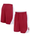 Fanatics Men's Crimson/white Oklahoma Sooners Strength Unleashed Shorts In Red