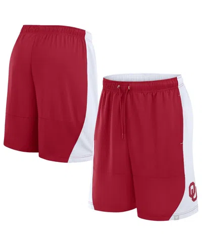 Fanatics Men's Crimson/white Oklahoma Sooners Strength Unleashed Shorts In Red