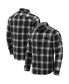 Fanatics Men's Darius Rucker Collection By Black Los Angeles Rams Flannel Plaid Full-snap Shirt In Animal Print