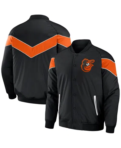 Fanatics Men's Darius Rucker Collection By  Black Baltimore Orioles Baseball Raglan Full-snap Jacket