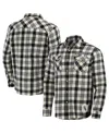 Fanatics Men's Darius Rucker Collection By  Black Chicago White Sox Plaid Flannel Button-up Shirt In Black