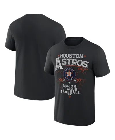 Fanatics Men's Darius Rucker Collection By  Black Houston Astros Beach Splatter T-shirt