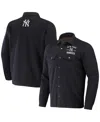 Fanatics Men's Darius Rucker Collection By  Black New York Yankees Ringstop Full-snap Shacket In Black
