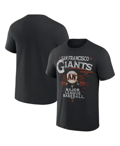 Fanatics Men's Darius Rucker Collection By  Black San Francisco Giants Beach Splatter T-shirt