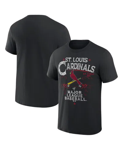 Fanatics Men's Darius Rucker Collection By  Black St. Louis Cardinals Beach Splatter T-shirt