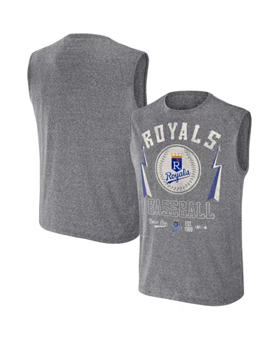 Fanatics Men's Darius Rucker Collection By  Charcoal Kansas City Royals Muscle Tank Top
