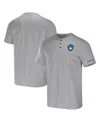Fanatics Men's Darius Rucker Collection By  Heather Gray Milwaukee Brewers Henley T-shirt In Heather Gray