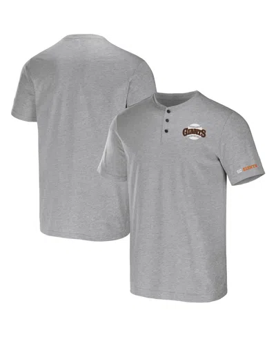 Fanatics Men's Darius Rucker Collection By  Heather Gray San Francisco Giants Henley T-shirt