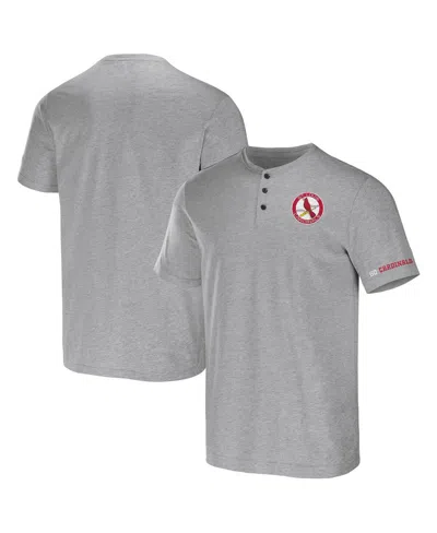 Fanatics Men's Darius Rucker Collection By  Heather Gray St. Louis Cardinals Henley T-shirt
