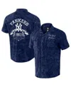 Fanatics Men's Darius Rucker Collection By  Navy Distressed New York Yankees Denim Team Color Button- In Navy
