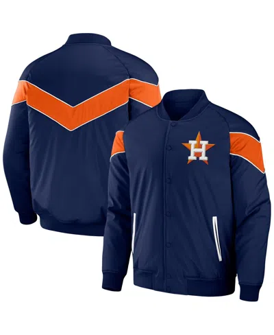 Fanatics Men's Darius Rucker Collection By  Navy Houston Astros Baseball Raglan Full-snap Jacket