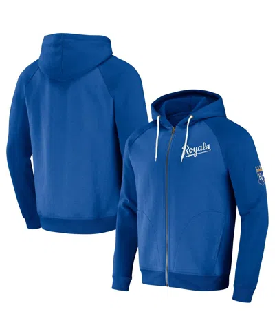 Fanatics Men's Darius Rucker Collection By  Royal Kansas City Royals Raglan Full-zip Hoodie