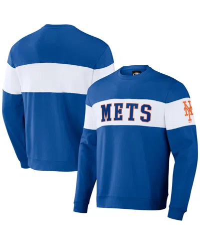 Fanatics Men's Darius Rucker Collection By  Royal, White Kentucky Wildcats Colorblocked Pullover Swea
