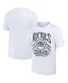 Fanatics Men's Darius Rucker Collection By  White Colorado Rockies Distressed Rock T-shirt In White