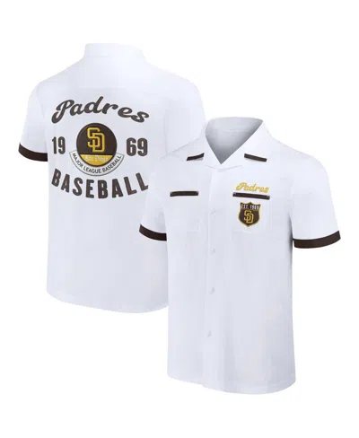 Fanatics Men's Darius Rucker Collection By  White San Francisco Giants Bowling Button-up Shirt