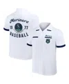 Fanatics Men's Darius Rucker Collection By  White Seattle Mariners Bowling Button-up Shirt In White