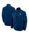 Fanatics Men's Deep Sea Blue Seattle Kraken Authentic Pro Rink Coaches Full-zip Jacket In Blue