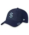 Fanatics Men's Deep Sea Blue Seattle Kraken Authentic Pro Rink Flex Hat In Navy