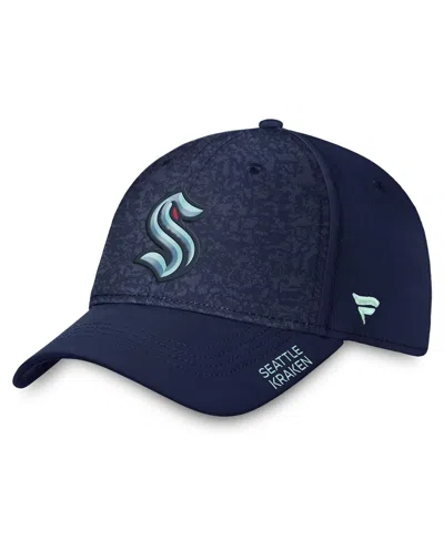 Fanatics Men's Deep Sea Blue Seattle Kraken Authentic Pro Rink Flex Hat In Navy