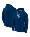 Fanatics Men's Deep Sea Blue Seattle Kraken Elements Pace Pullover Hoodie In Navy