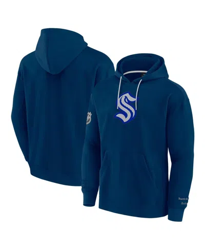 Fanatics Men's Deep Sea Blue Seattle Kraken Elements Pace Pullover Hoodie In Navy