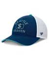 Fanatics Men's Deep Sea Blue/white Seattle Kraken Authentic Pro Rink Trucker Hat