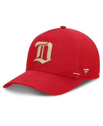 Fanatics Men's Detroit Red Wings Authentic Pro Rink Adjustable Hat In Red,cream
