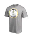 Fanatics Men's  Ash Milwaukee Brewers Cooperstown Collection Forbes T-shirt In Ash