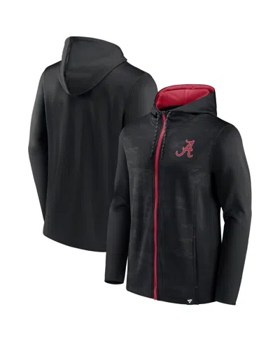 Fanatics Men's  Black Alabama Crimson Tide Ball Carrier Full-zip Hoodie