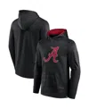 Fanatics Men's  Black Alabama Crimson Tide On The Ball Pullover Hoodie In Black