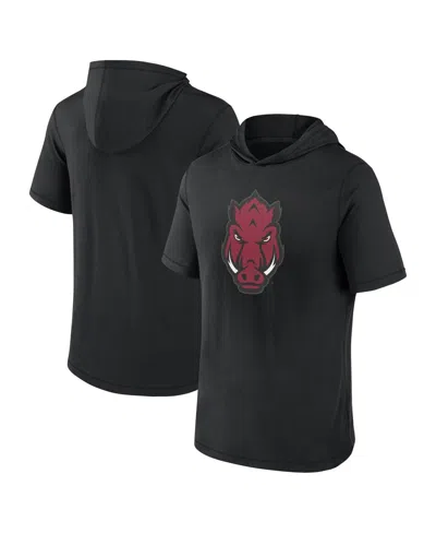 Fanatics Men's  Black Arkansas Razorbacks Primary Logo Hoodie T-shirt