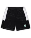 Fanatics Men's  Black Boston Celtics Big And Tall Champion Rush Practice Shorts In Black