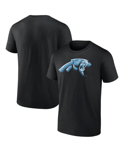 Fanatics Men's  Black Carolina Panthers Chrome Dimension T-shirt