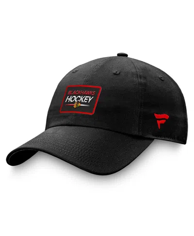 Fanatics Men's  Black Chicago Blackhawks Authentic Pro Prime Adjustable Hat