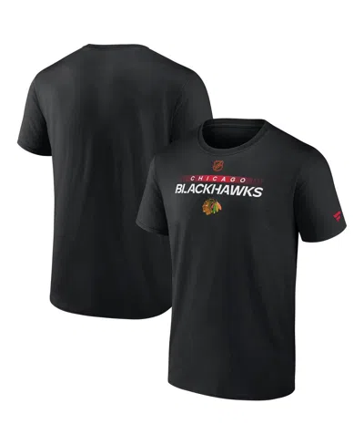 Fanatics Men's  Black Chicago Blackhawks Special Edition 2.0 Authentic Pro T-shirt
