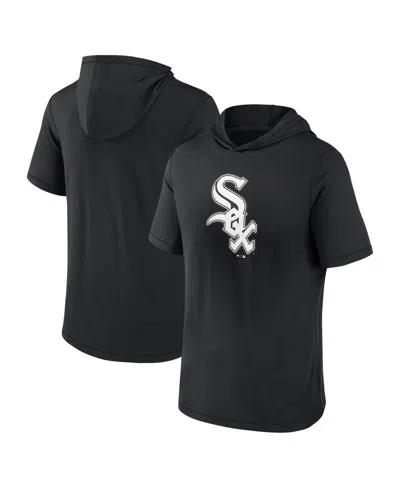 Fanatics Men's  Black Chicago White Sox Short Sleeve Hoodie T-shirt