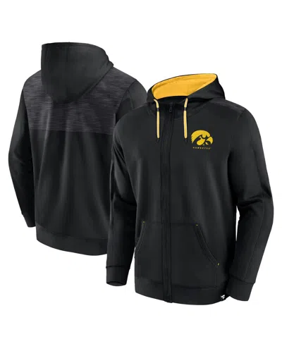 Fanatics Men's  Black Iowa Hawkeyes Power Index Full-zip Hoodie