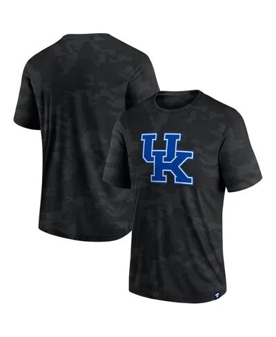 Fanatics Men's  Black Kentucky Wildcats Camo Logo T-shirt