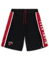 Fanatics Men's  Black Miami Heat Big And Tall Referee Iconic Mesh Shorts In Black