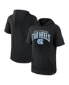 Fanatics Men's  Black North Carolina Tar Heels Double Arch Raglan Short Sleeve Hoodie T-shirt In Black