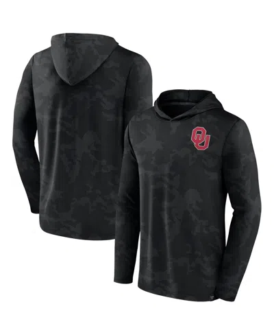 Fanatics Men's  Black Oklahoma Sooners Camo Hoodie Long Sleeve T-shirt
