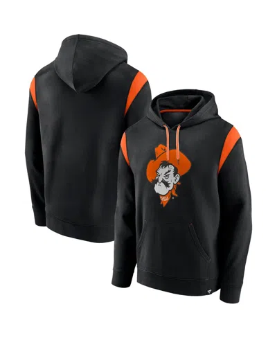 Fanatics Men's  Black Oklahoma State Cowboys Gym Rat Pullover Hoodie