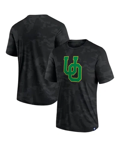 Fanatics Men's  Black Oregon Ducks Camo Logo T-shirt