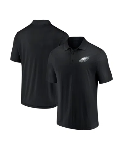 Fanatics Men's  Black Philadelphia Eagles Component Polo Shirt