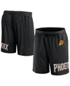 Fanatics Branded Black Phoenix Suns Free Throw Mesh Shorts In Black
