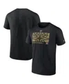 Fanatics Men's  Black Vegas Golden Knights Authentic Pro Core Collection Secondary T-shirt In Black