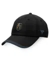Fanatics Branded Black Vegas Golden Knights Authentic Pro Rink Pinnacle Adjustable Hat In Black