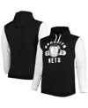 Fanatics Men's  Black, White Brooklyn Nets Big And Tall Bold Attack Pullover Hoodie In Black,white