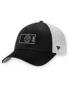 Fanatics Men's  Black, White Chicago Blackhawks Authentic Pro Trucker Snapback Hat In Black,white