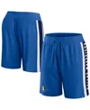 Fanatics Branded Blue Dallas Mavericks Referee Iconic Mesh Shorts In Blue